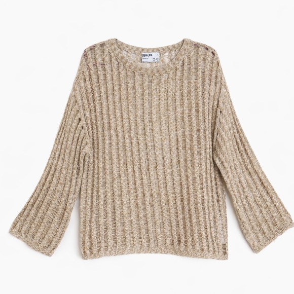 Rita Ora Sweaters - Open Knit Pullover Lightweight Sweater